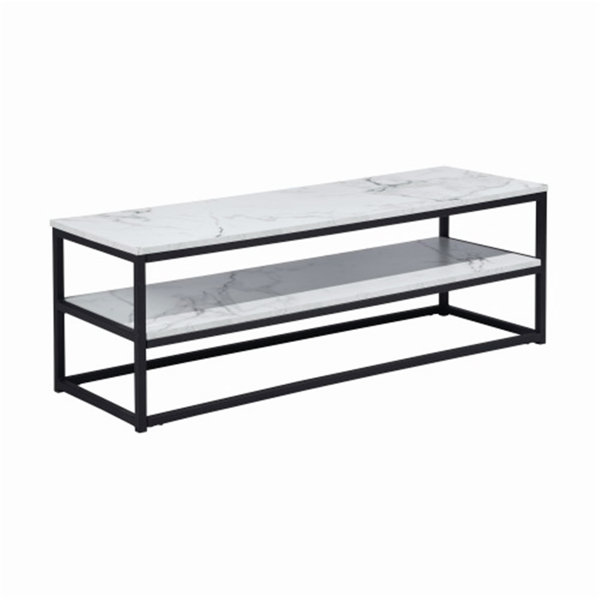 Ivy Bronx Storage Marble Gold Frame TVStand For Living Room_16.5 x 47.2 x 15.7 Wayfair